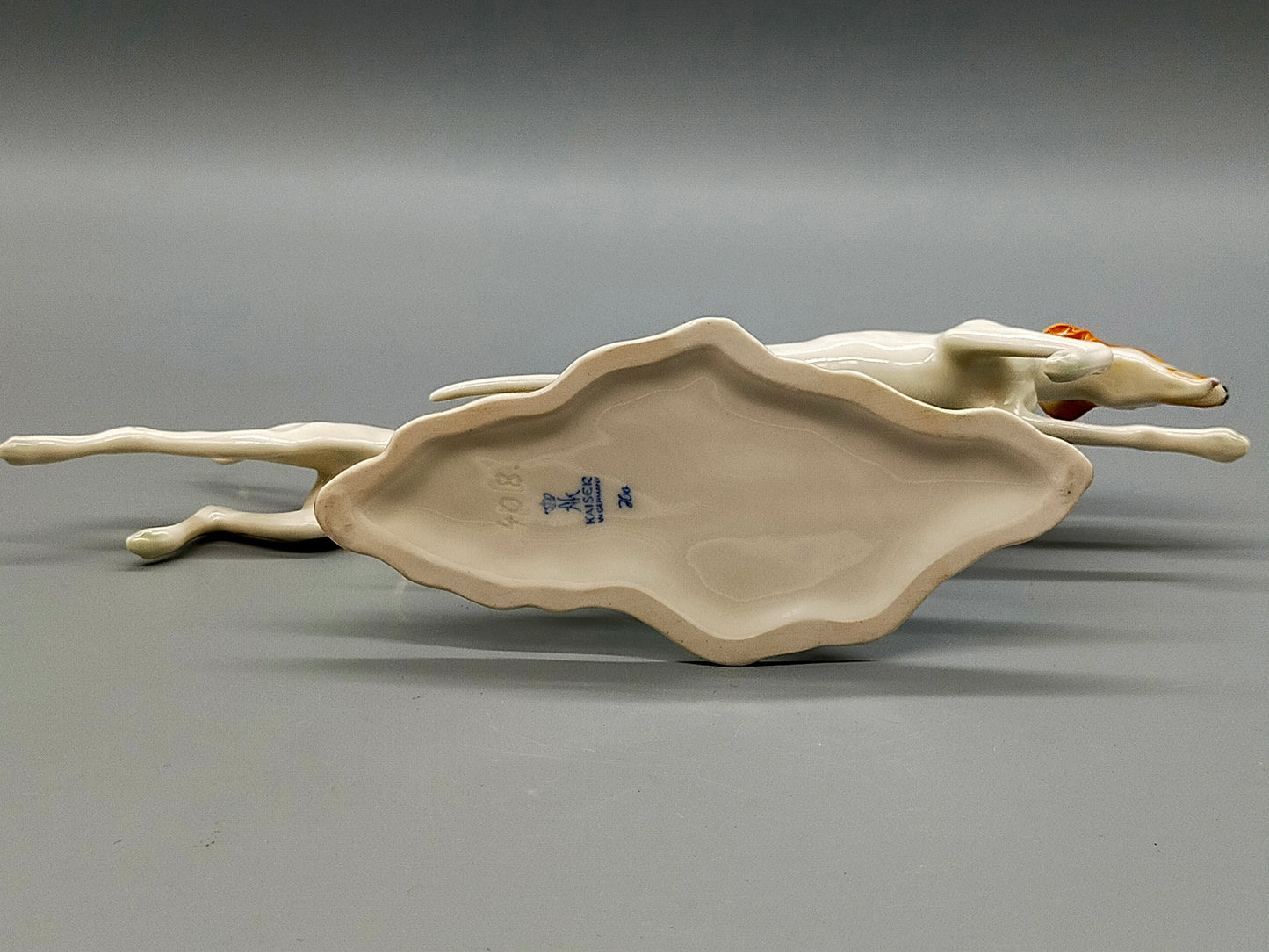 Kaiser Porzellan Figur Windhunde Laufende Hunde von G. Bochmann