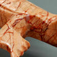 Handgeschnitztes Krokodil aus Naturstein Einzigartige Steinskulptur