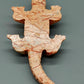 Handgeschnitztes Krokodil aus Naturstein Einzigartige Steinskulptur