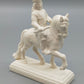 Nymphenburg Jan Wellem Reiterfigur Weißes Porzellan Kunstwerk