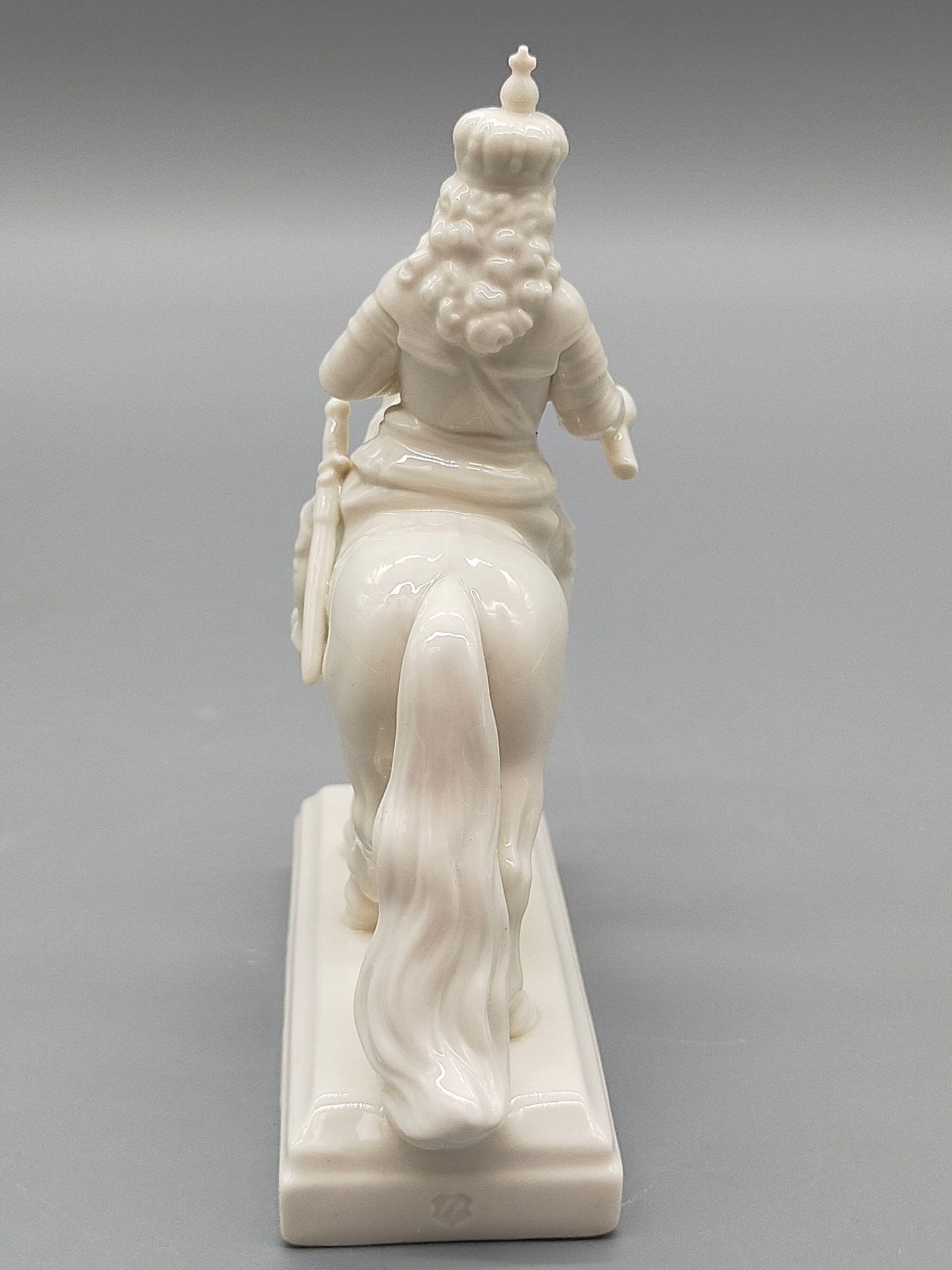 Nymphenburg Jan Wellem Reiterfigur Weißes Porzellan Kunstwerk
