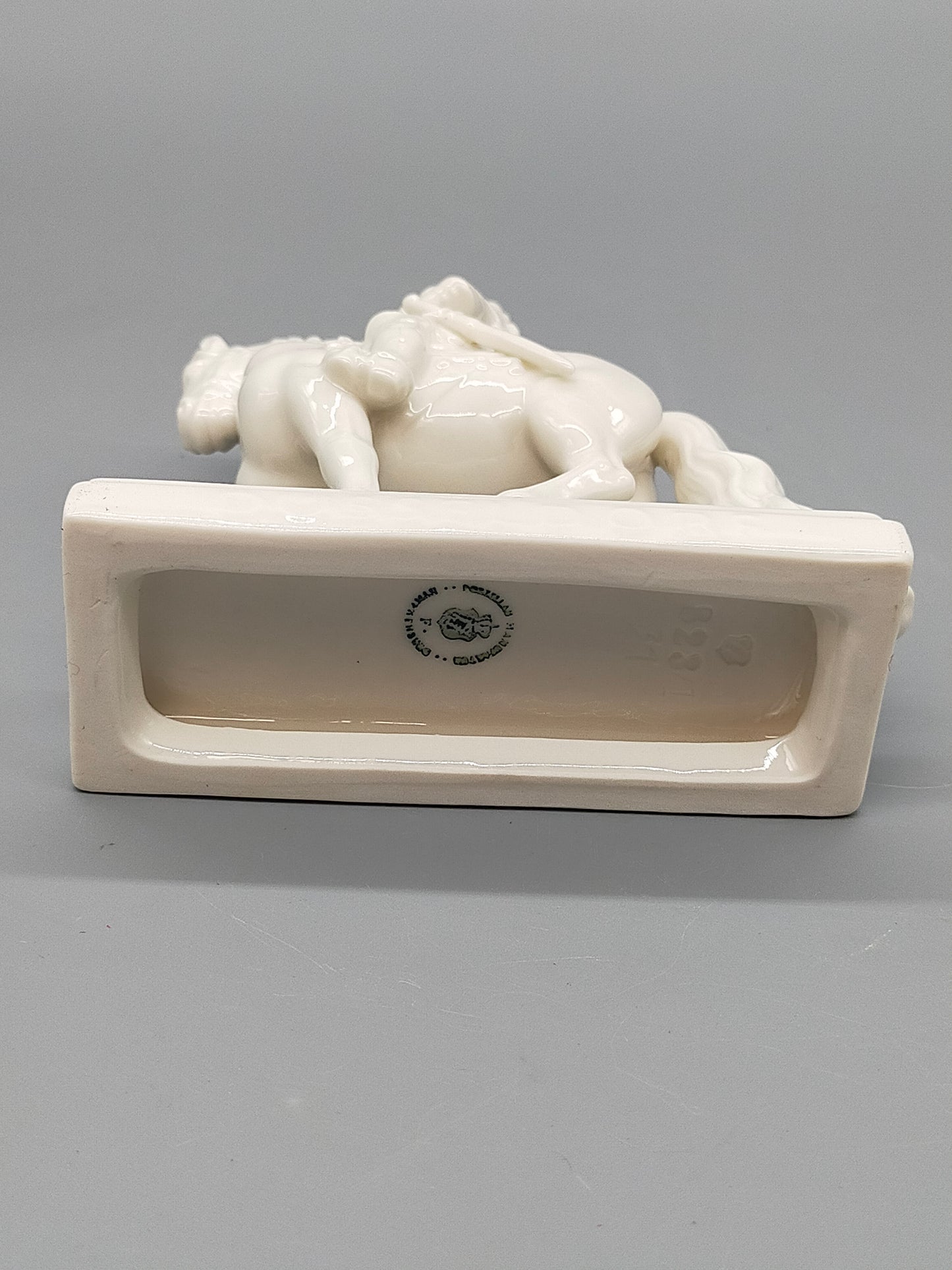 Nymphenburg Jan Wellem Reiterfigur Weißes Porzellan Kunstwerk