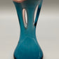 Exklusive Baron Glas Vase Elegantes Vintage Design in Blau & Rosa