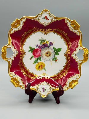 Edle Kaiser Porzellan Comtesse Prunkschale Barock Stil mit Gold