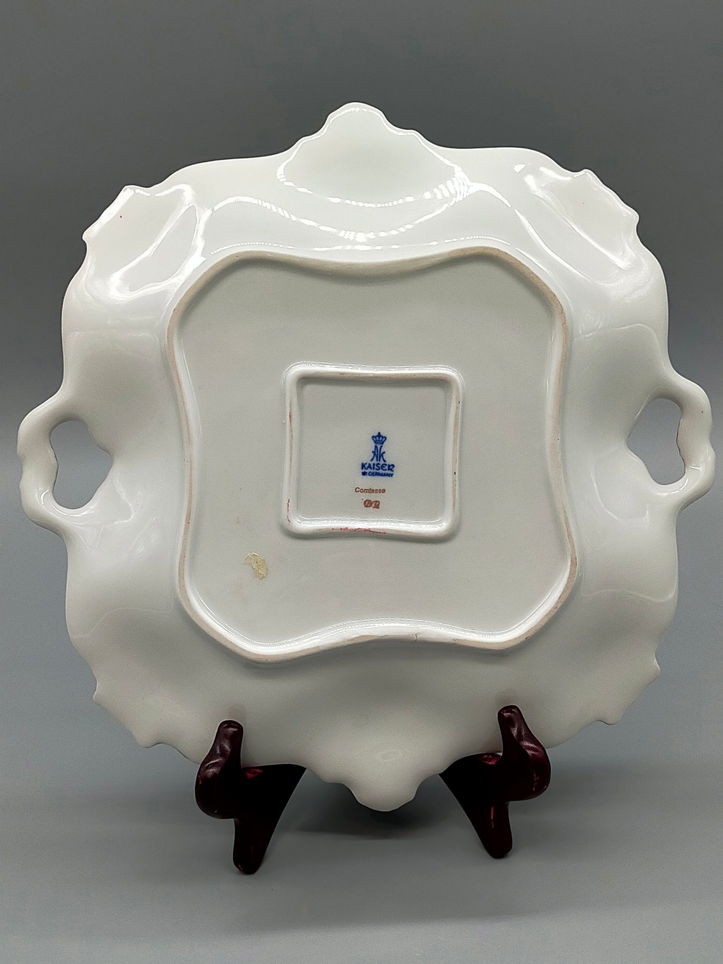 Edle Kaiser Porzellan Comtesse Prunkschale Barock Stil mit Gold