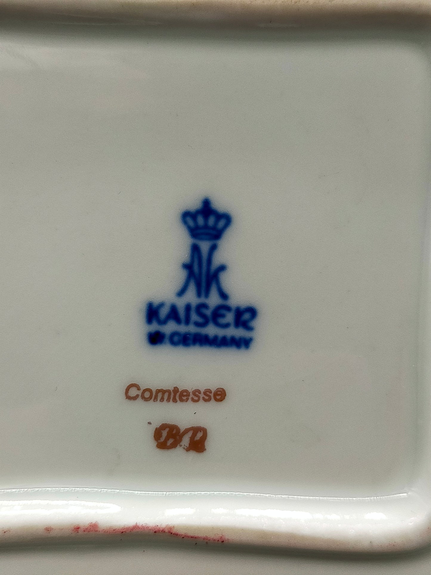 Edle Kaiser Porzellan Comtesse Prunkschale Barock Stil mit Gold