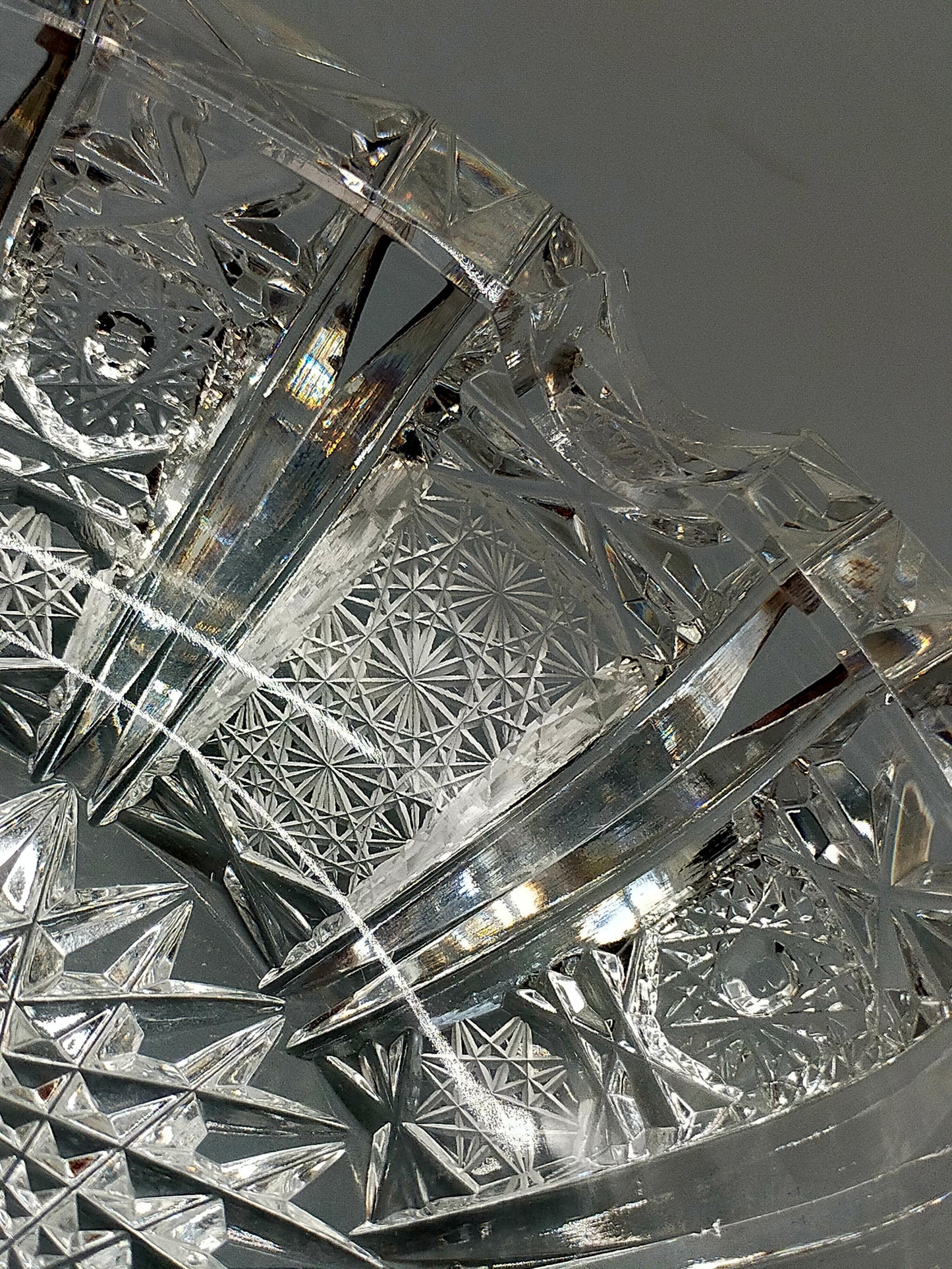 Kristallglas Aschenbecher Prachtvolles Design mit Sternenschliff