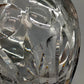 Edle Kristall Glas Vase Elegantes Schliffdesign für Blumen