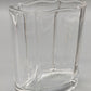 Elegante Design Glasvase in Wellenform Klarglas Dekovase