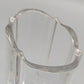 Elegante Design Glasvase in Wellenform Klarglas Dekovase