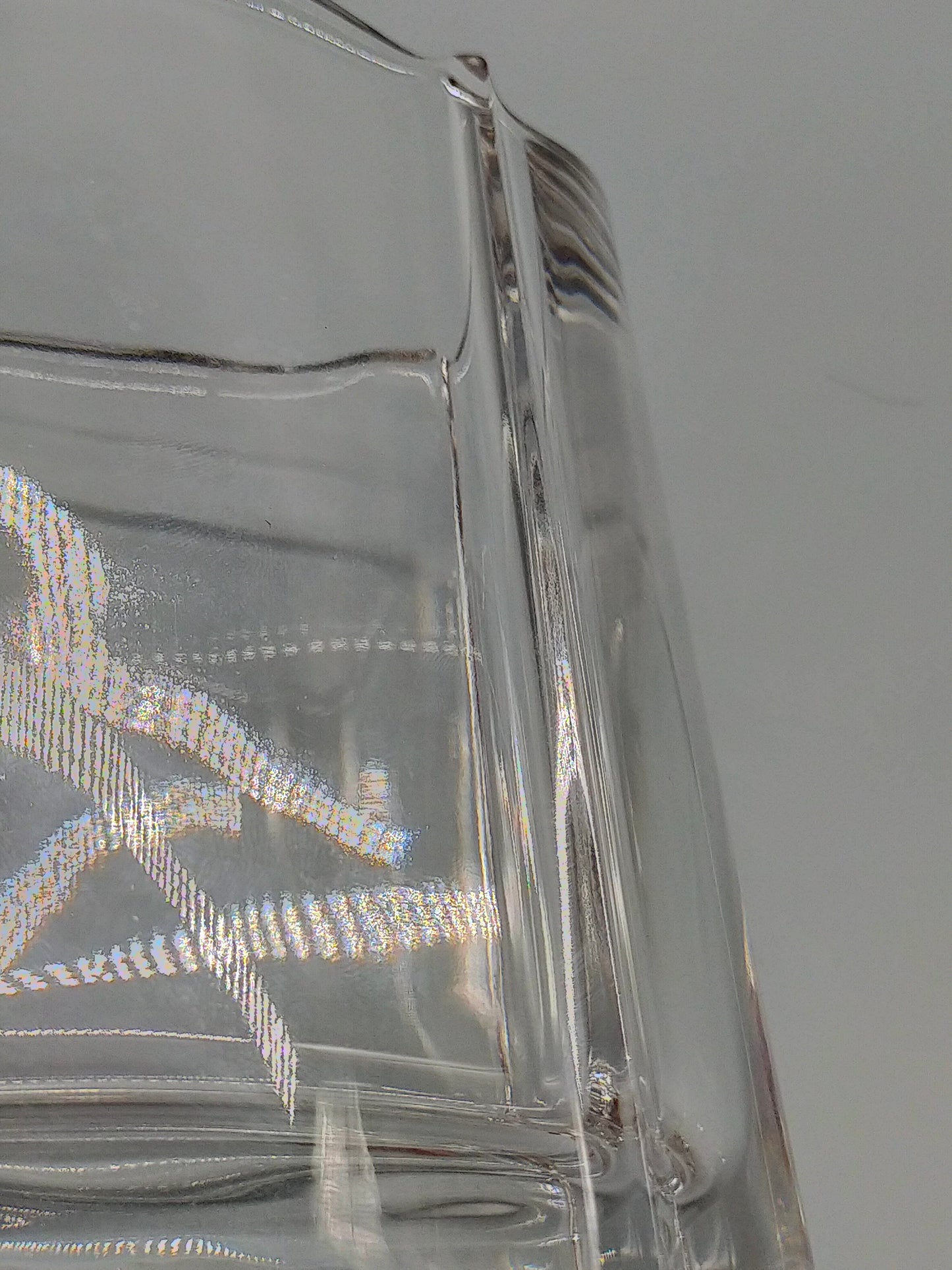 Elegante Design Glasvase in Wellenform Klarglas Dekovase