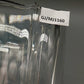 Elegante Design Glasvase in Wellenform Klarglas Dekovase
