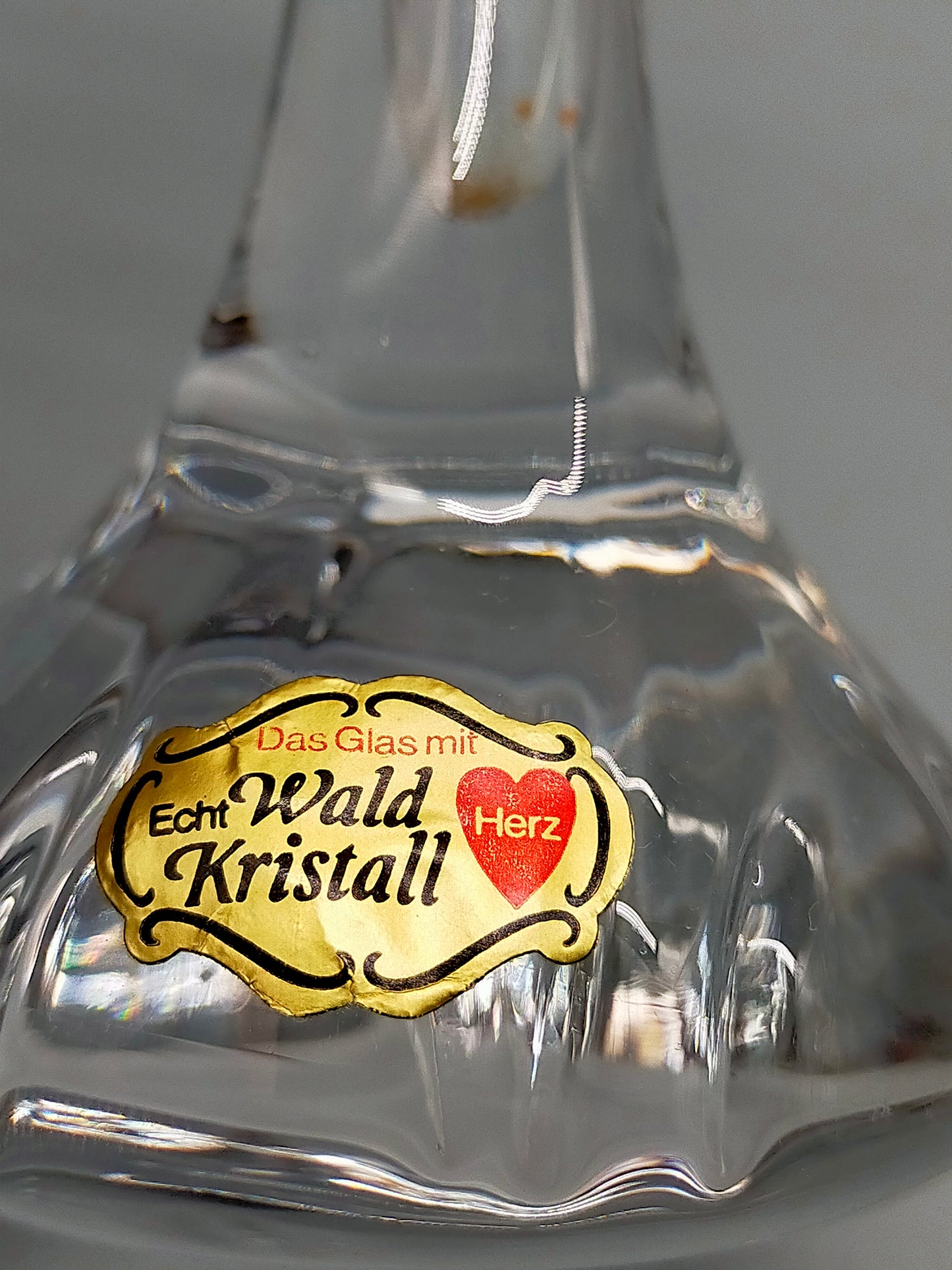 Echt Wald Kristall Solifleur Vase – Elegantes Vintage Design