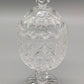 Antiker Tiffin King's Crown Glaspokal mit Deckel Vintage Bonboniere