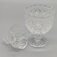 Antiker Tiffin King's Crown Glaspokal mit Deckel Vintage Bonboniere