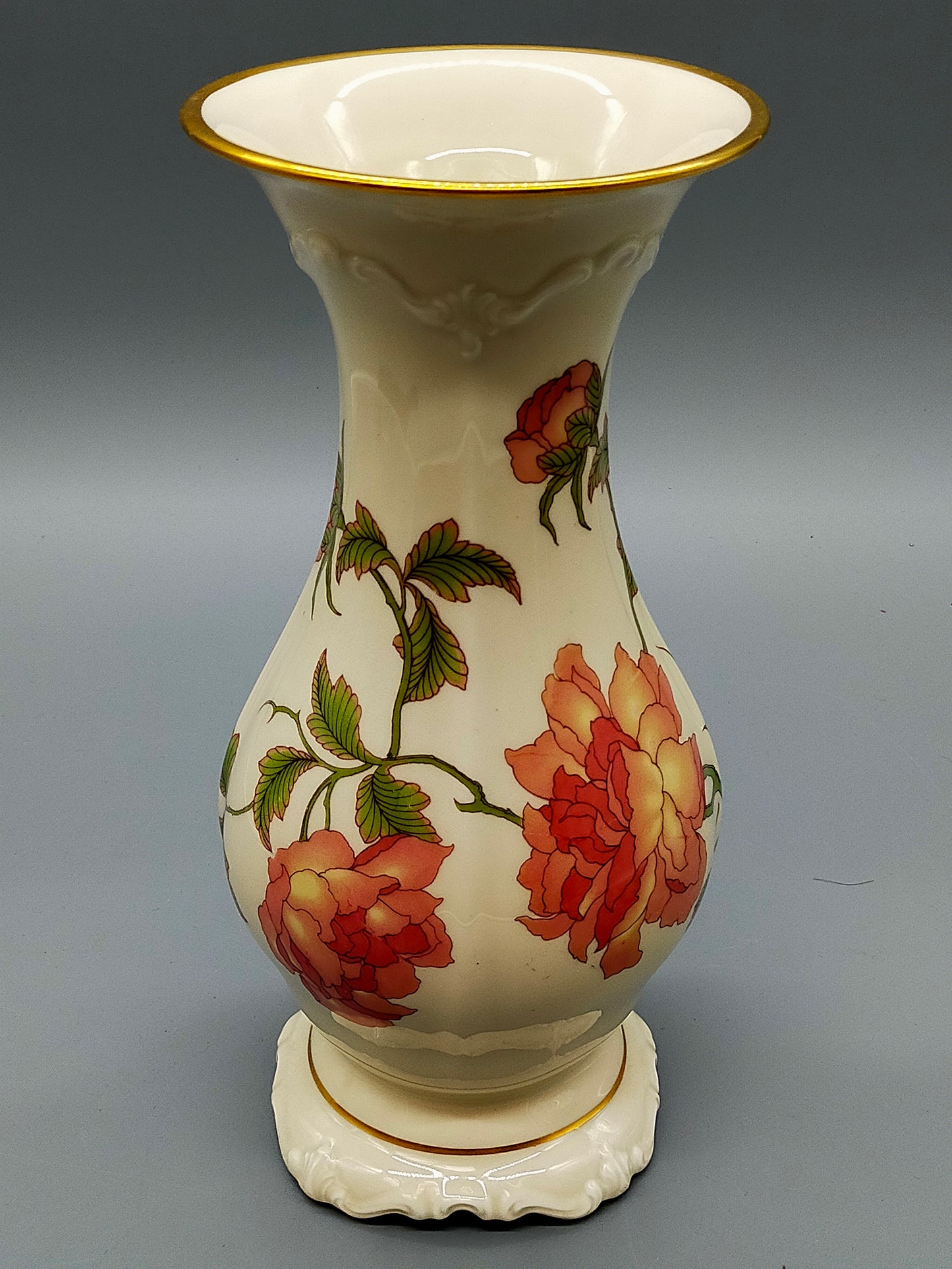 Edle Rosenthal Pompadour Porzellan Vase Rigoletto Rosendekor