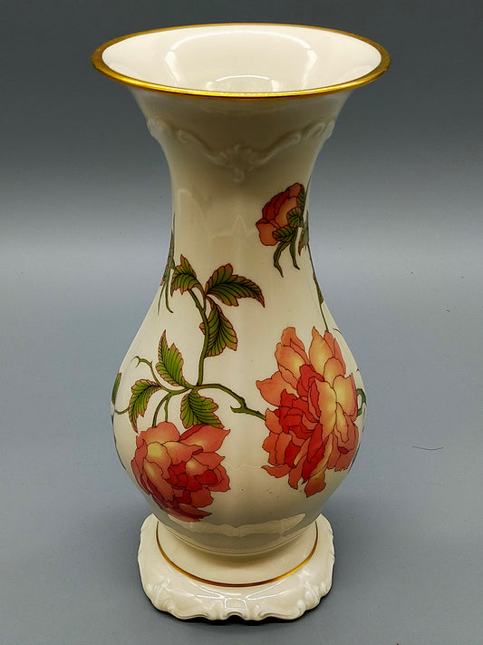 Edle Rosenthal Pompadour Porzellan Vase Rigoletto Rosendekor