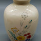 Elegante Vintage Porzellan Vase mit bunten Feldblumen Goldrand