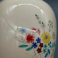 Elegante Vintage Porzellan Vase mit bunten Feldblumen Goldrand