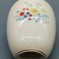 Elegante Vintage Porzellan Vase mit bunten Feldblumen Goldrand