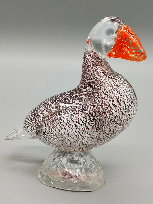 Kunstvoller Murano Glas Vogel Farbenfrohe Papagei Figur aus Italien