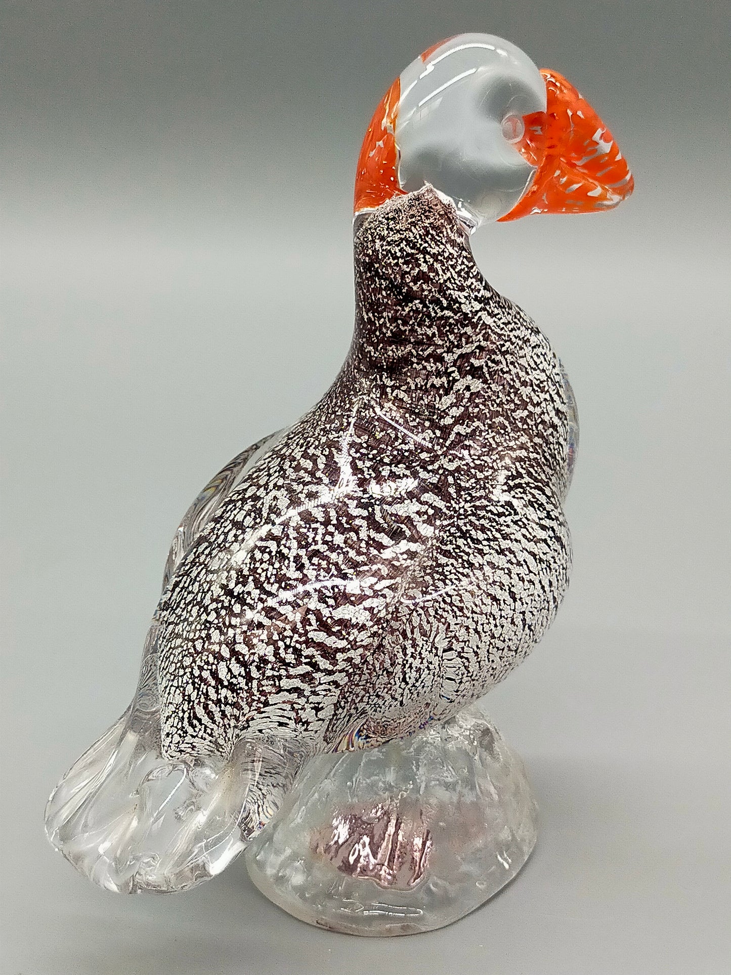 Kunstvoller Murano Glas Vogel Farbenfrohe Papagei Figur aus Italien