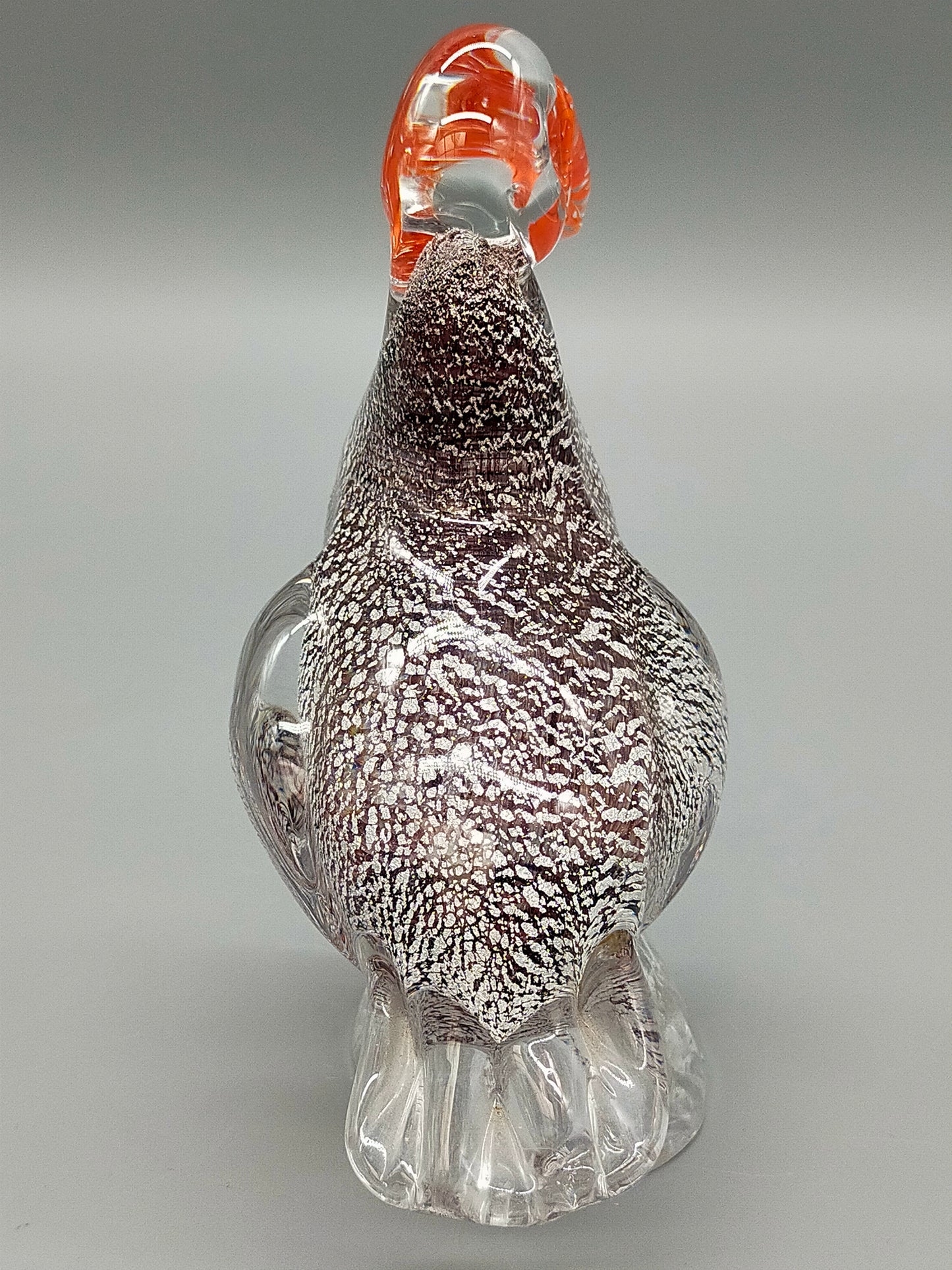Kunstvoller Murano Glas Vogel Farbenfrohe Papagei Figur aus Italien