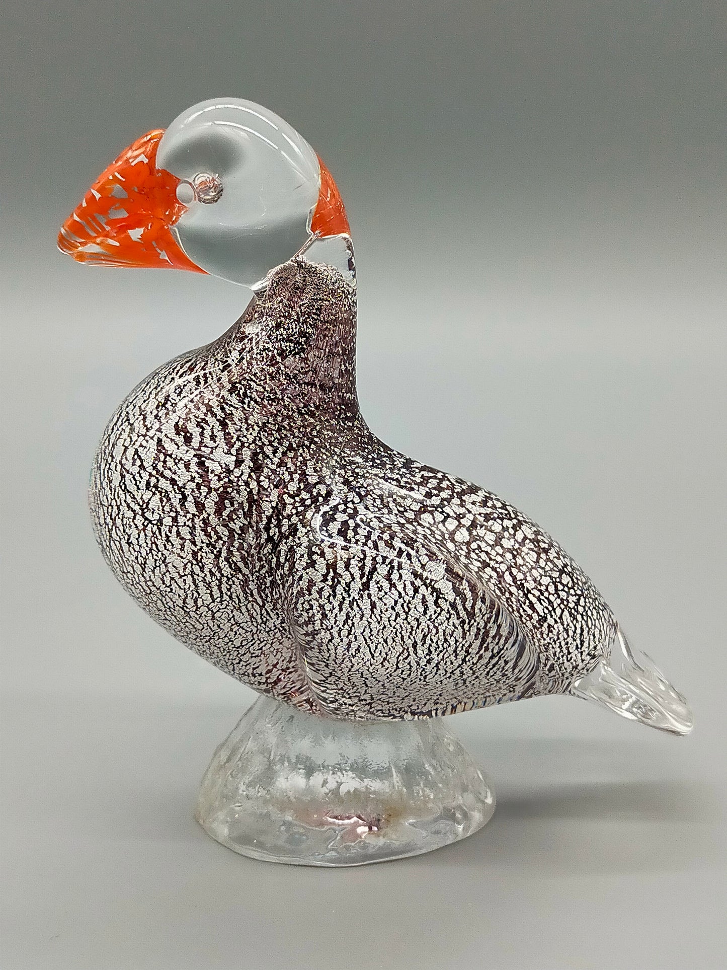 Kunstvoller Murano Glas Vogel Farbenfrohe Papagei Figur aus Italien
