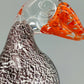 Kunstvoller Murano Glas Vogel Farbenfrohe Papagei Figur aus Italien