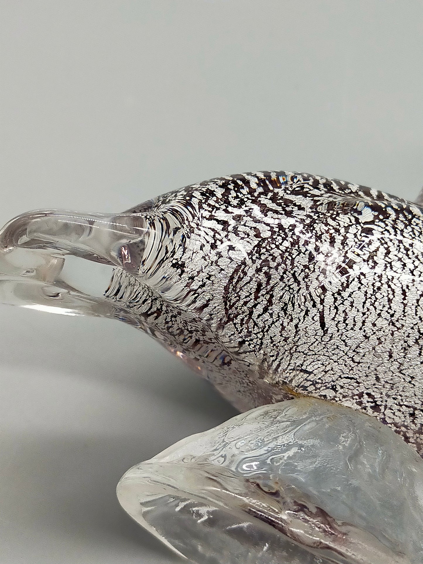 Kunstvoller Murano Glas Vogel Farbenfrohe Papagei Figur aus Italien