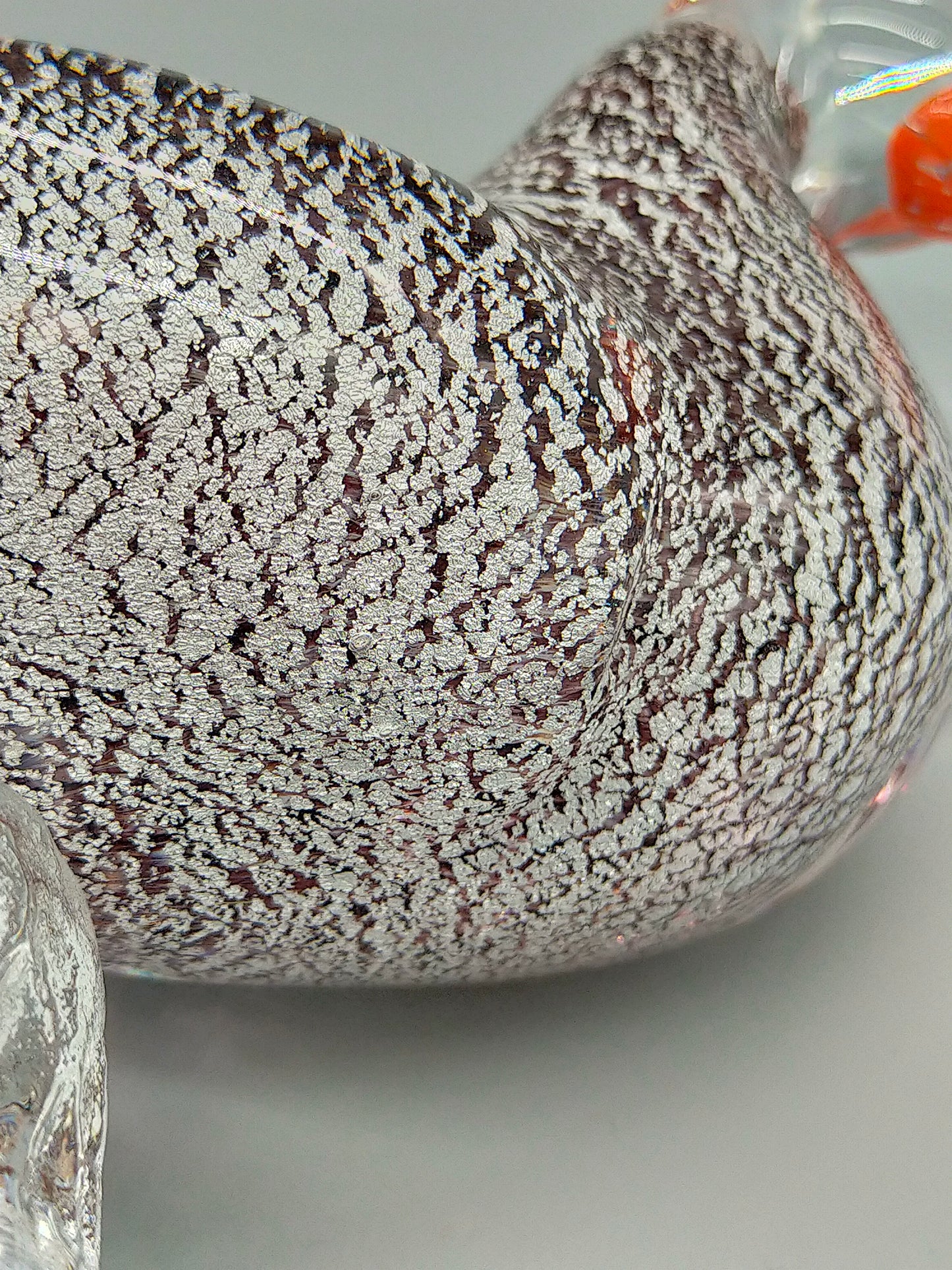 Kunstvoller Murano Glas Vogel Farbenfrohe Papagei Figur aus Italien