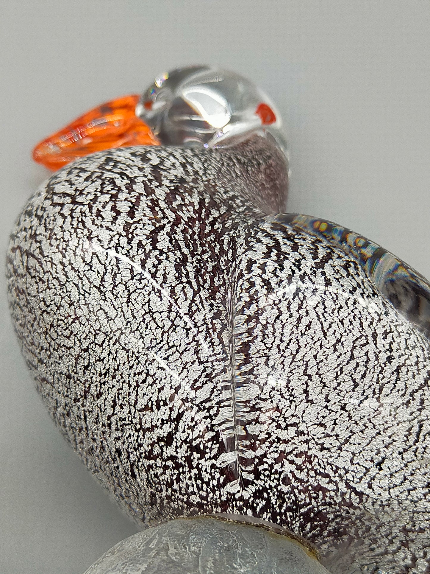Kunstvoller Murano Glas Vogel Farbenfrohe Papagei Figur aus Italien
