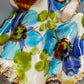 Vintage Porzellan Musical Figurine Elegant gekleidete Dame Blumenkorb