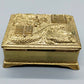 Asiatische Schmuckschatulle Messing Dose mit Holzfutter