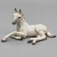 Hans Schirmer Porzellan Figur Liegendes Fohlen Pferd Vintage