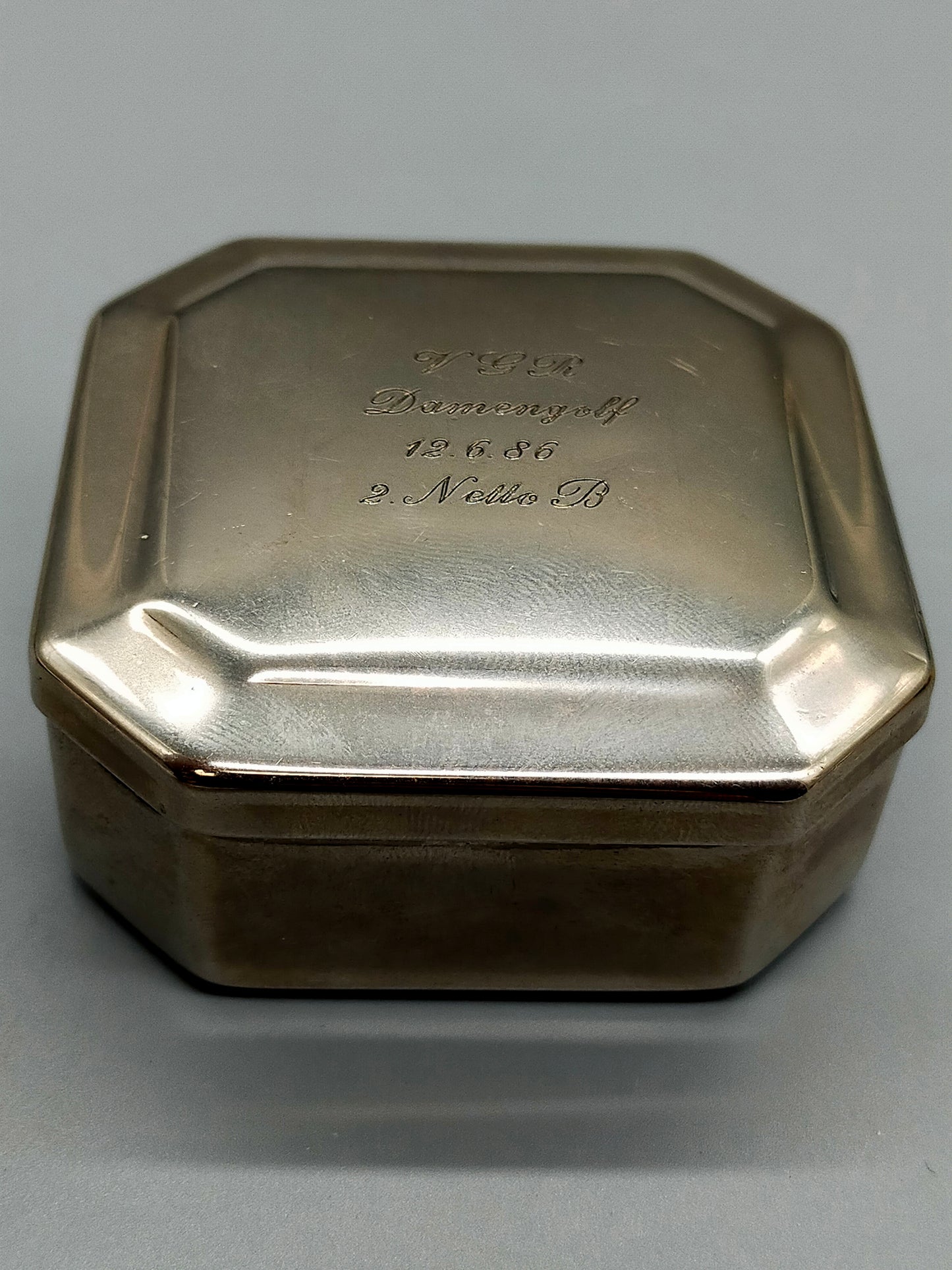Klassische Relief Versilbert Schmuckdose – Elegante Schatulle