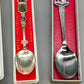 Vintage Antik Versilberte Souvenirlöffel Set – 7-teilig