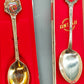 Vintage Antik Versilberte Souvenirlöffel Set – 7-teilig