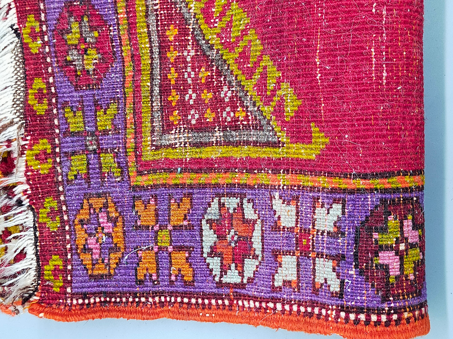 Antik Anatolien Kazak Uschak Wolle 102x57 cm