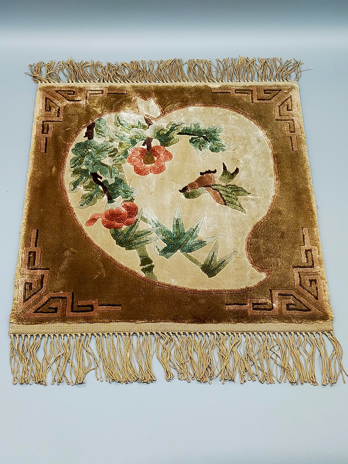 China Seide Bilderteppich – 49x46 cm