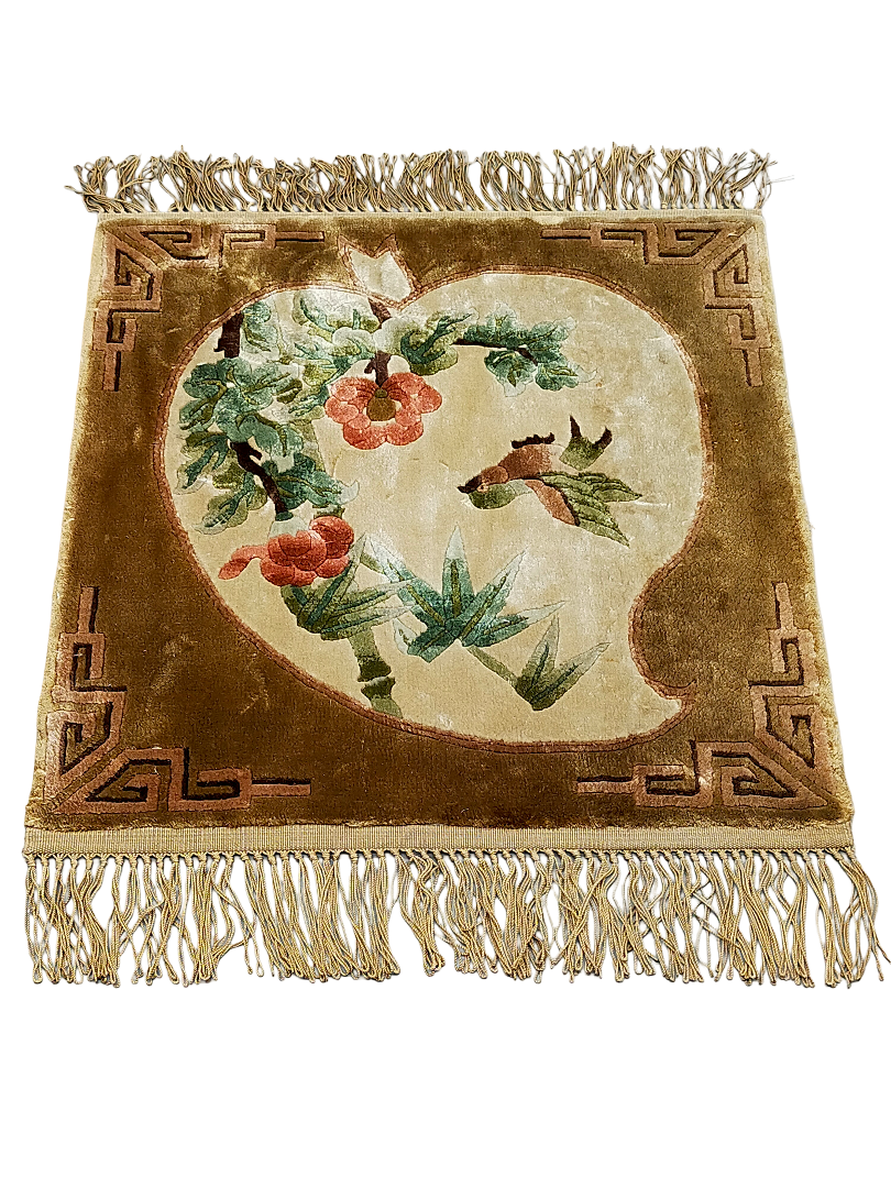 China Seide Bilderteppich – 49x46 cm