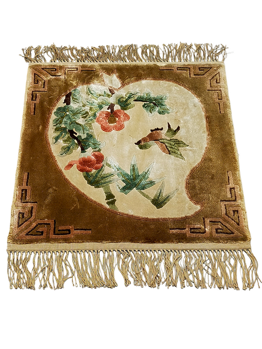 China Seide Bilderteppich – 49x46 cm