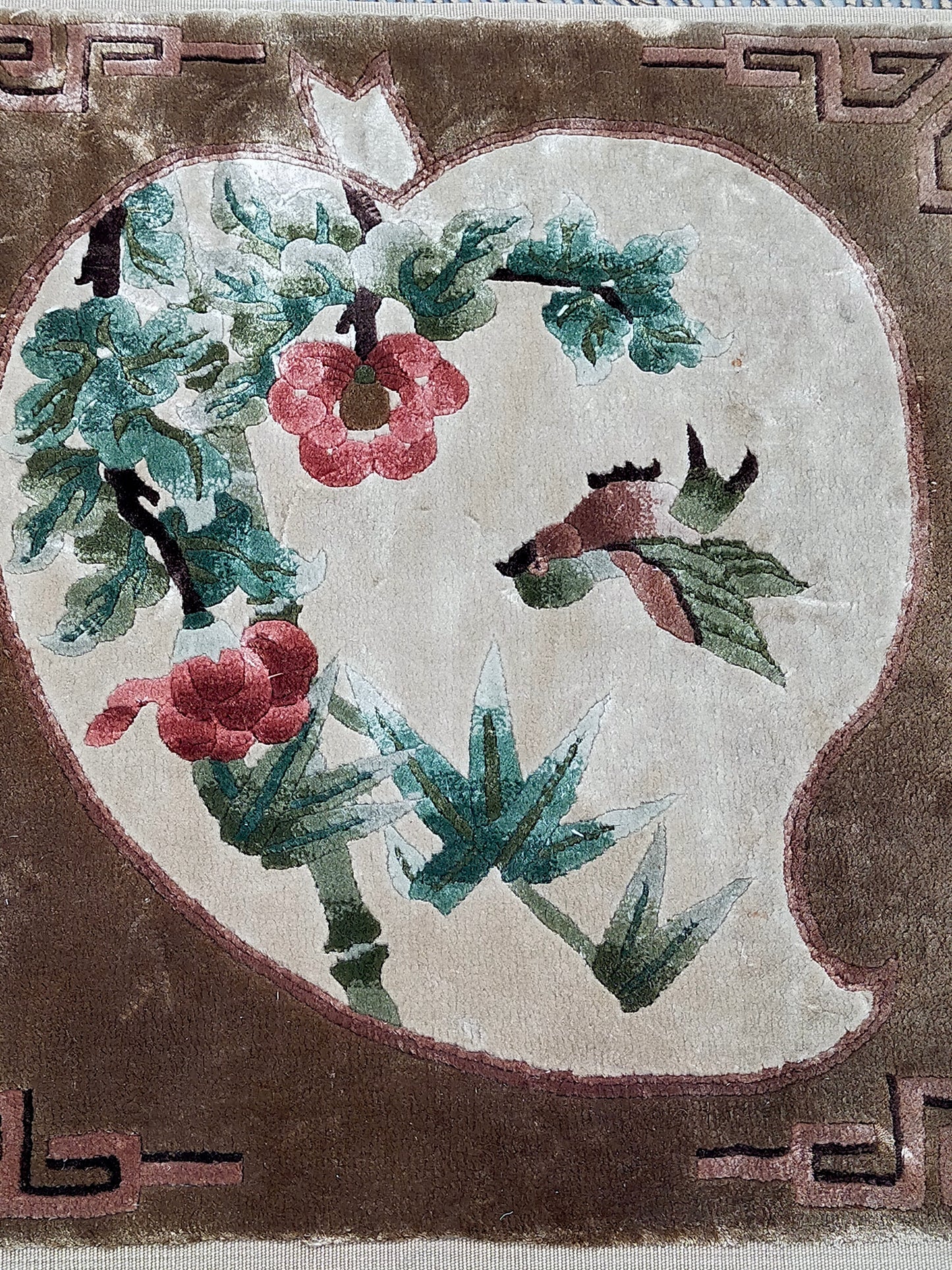 China Seide Bilderteppich – 49x46 cm