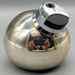Vintage Valenti Tischfeuerzeug Silberfarbenes Kugel-Design