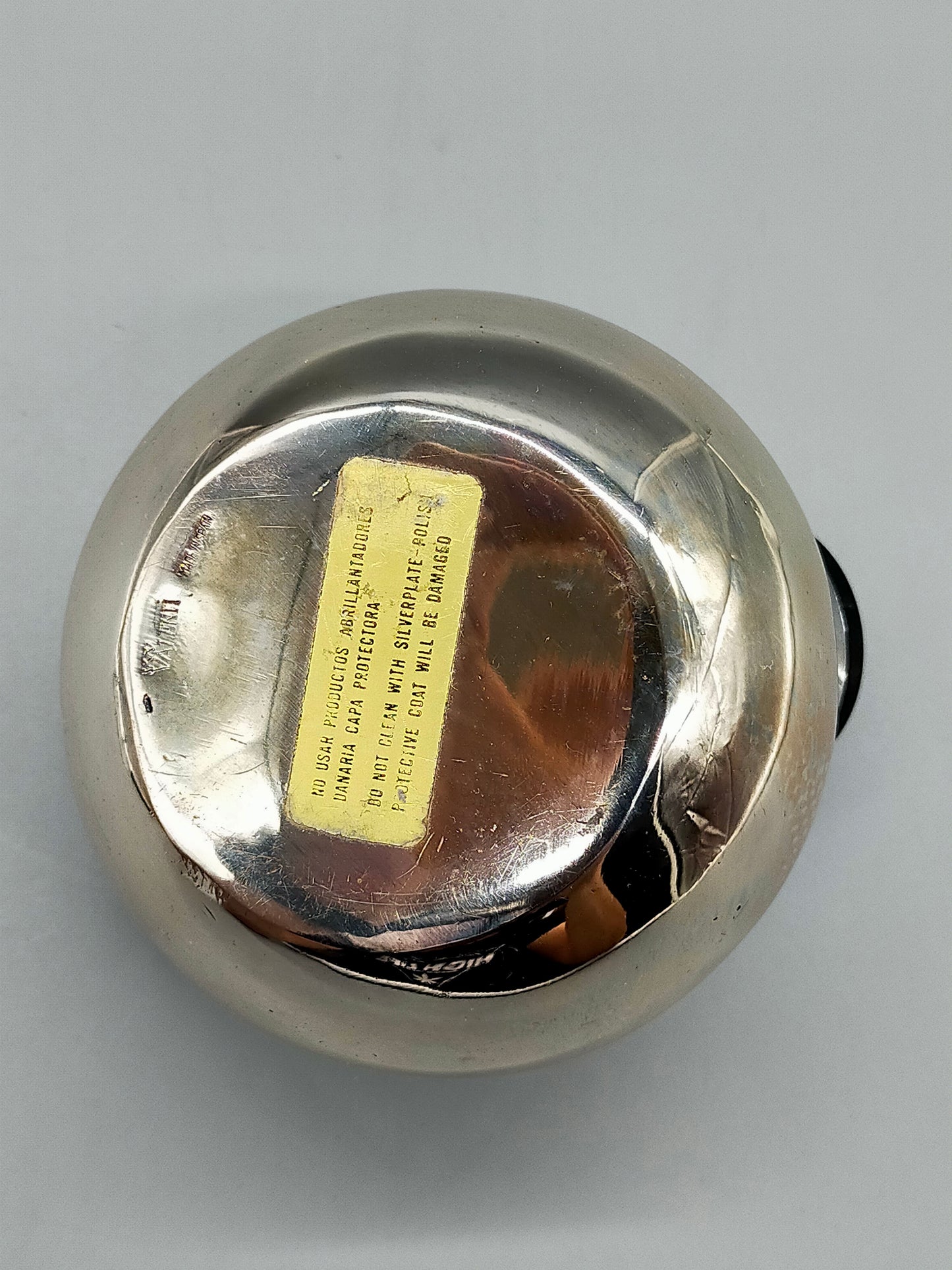 Vintage Valenti Tischfeuerzeug Silberfarbenes Kugel-Design