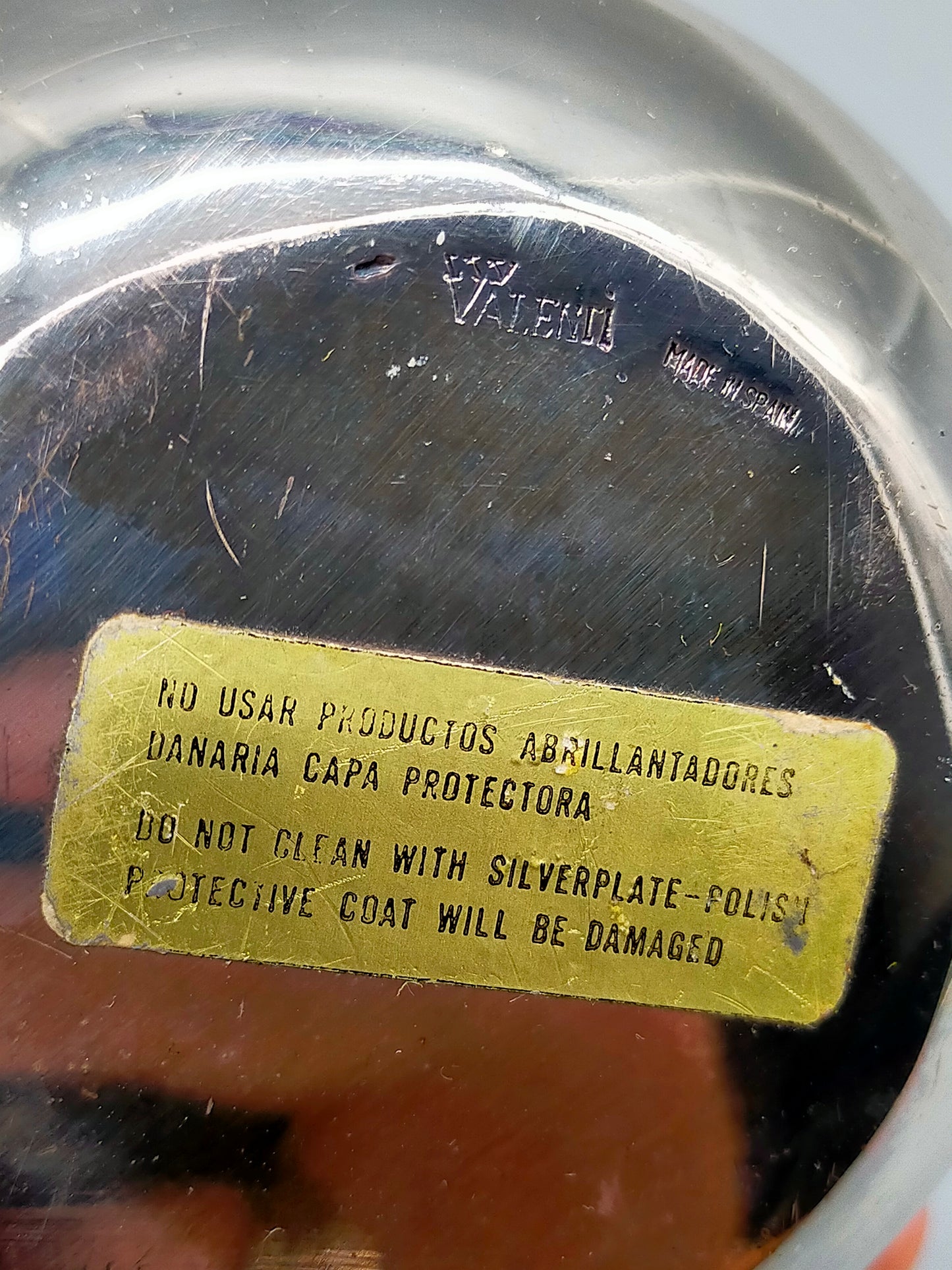 Vintage Valenti Tischfeuerzeug Silberfarbenes Kugel-Design