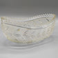 Walther Glas Kristallglas Schale Elegante Blattschale West Germany