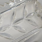 Walther Glas Kristallglas Schale Elegante Blattschale West Germany