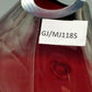 Vintage Murano Stil Glas Vase Fisch Rubinrot mit klaren Flossen