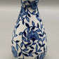 Klassische Strauss Home Porzellan Vase Blau-Weißes Blumendesign